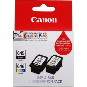 Canon PG-645 & CL-646 Combination Printer Ink Pack