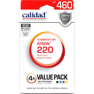 Calidad Alternative Ink Cartridge for Epson 220 (4-Pack/BCMY)