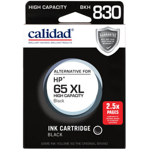 Calidad High Yield Alternative Ink Cartridge for HP 65XL (Black)