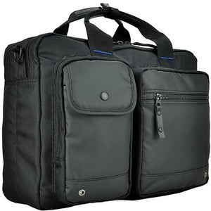 AGVA Resilient 16 Double Zip Laptop Briefcase Bag (Black)