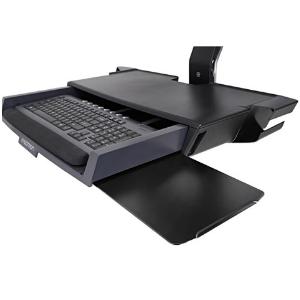 Keyboard with  Mouse Tray Kit Combo System Graphite