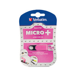 Verbatim 97757 Store'n'Go Micro + USB Drive 8GB (Hot Pink)