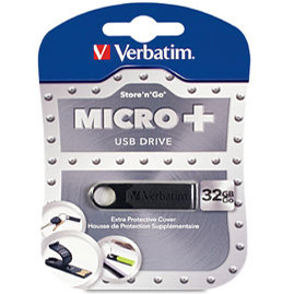 Verbatim Store'n'Go Micro+ USB Drive 32GB (Black)