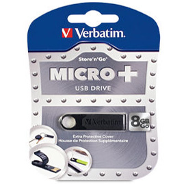 Verbatim 97766 Store'n'Go Micro + USB Drive 8GB (Black)
