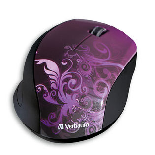 Verbatim Wireless Optical Design Mouse - Purple