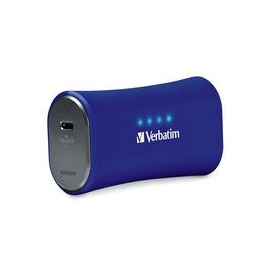 Verbatim Portable USB Power Pack Charger (2,200 mAh) - Cobalt Blue