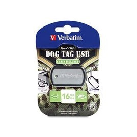 16GB USB Dog Tag FD Black