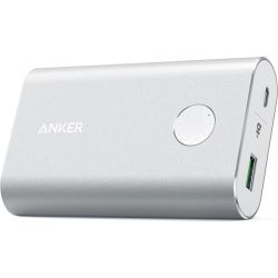 ANKER POWERCORE+ 10,050MAH PORTABLE USB POWERBANK SILVER