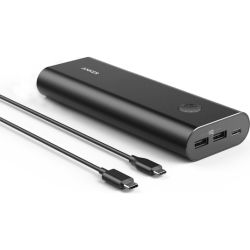 ANKER POWERCORE+ 20,100MAH PORTABLE USB/USB-C POWERBANK BLACK