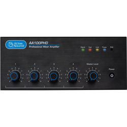 4INPUT 100W 25V/70V/4 Mixer Amplifier with PHD Automatic
