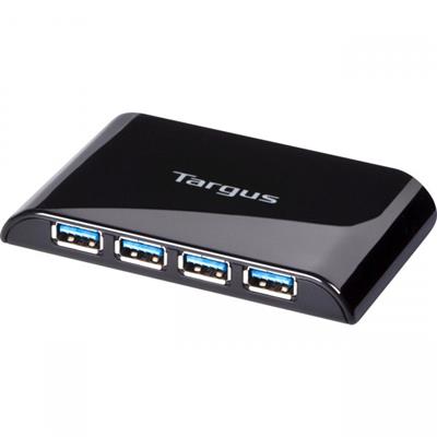TARGUS ACH119AU, USB 3.0 4 PORT HUB UP T 5 GBPS TRANSFER SPEED ALSOACCEPTS USB 2.0; HOT SW