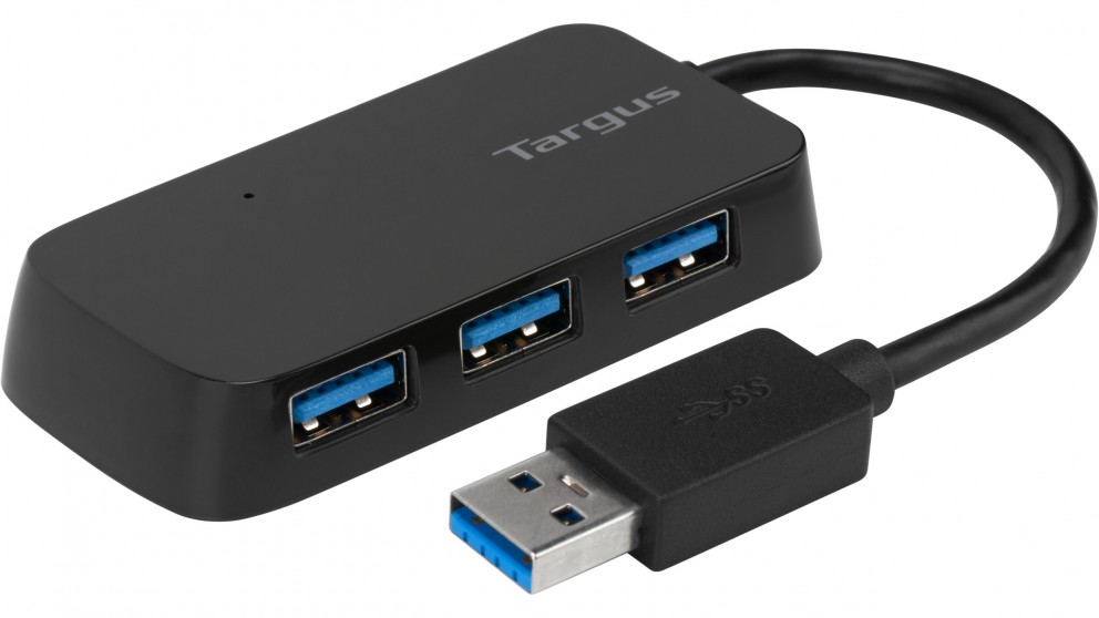 TARGUS ACH124US, 4-PORT USB3.0 BUS POWERED HUB