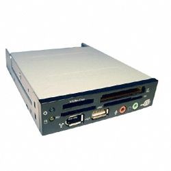 EZCool ACR103A internal Cardreader w/usb&1394 Black, Silver, Beige