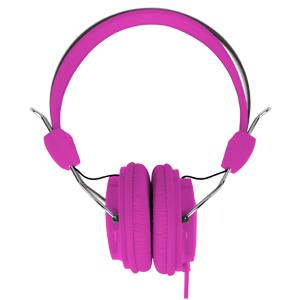 Headphones Stereo Kids Friendly Colourful Pink