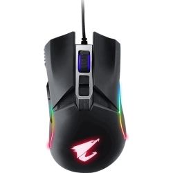 Gigabyte Aorus M5 Optical Gaming Mouse USB Wired 16000dpi 125fps 118g 3D Scroll 50 million clicks Matte Black RGB Fusion On-the-fly DPI Adjustment