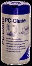 PC-Clene - General purpose pre-saturated cleaning wipes. Non-flammable, alcohol free. Effective bactericide. Safe to use on PC's, cases, keyboards, general office equipment and hard surfaces. Remains
