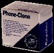 Phone-Clene  - Strong bactericidal wipes for cleaning and sanitising telephones and mobile phones. Ideal when hot desking to reduce cross contamination. Kills up to 99.9% of germs. 30% IPA. Wipe size