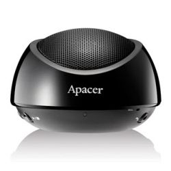 Apacer Bluetooth Speaker WS211 Black Retail Pack with Carry Case, Support NFC in Android