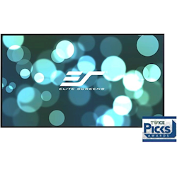 Elite Screens 110 Fixed Frame 16:9 Projector Screen, Edge FREE Ultra Thin VELVET Tape - AEON