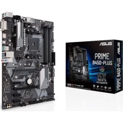 Manufacturer: ASUS. ASUS PRIME B450-PLUS offers an AMD AM4 ATX motherboard with Aura Sync RGB header, DDR4 3200MHz, M.2, HDMI 2.0b, SATA 6Gbps and USB 3.1 Gen 2.<br><br><b>Highlights:</b><br><br>*