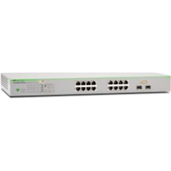 Allied Telesis 16-Port WebSmart Gigabit Switch with PoE and 2x Combo SFP Bay, 16x Port PoE+ Capable