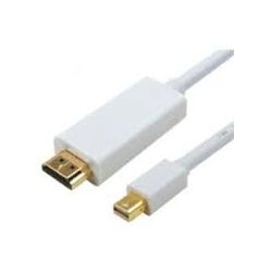 Astrotek AT-MINIDPHDMI-2, Mini DisplayPort  to HDMI Cable, 20 pins Male to 19 pins Male, 2m, 1 Year Warranty, ASO CAB MINI-DP-M-HDMI-M-2M