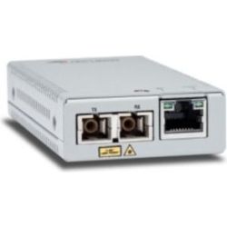 Allied Telesis 10/100/1000T to 1000SX/SC Gigabit Mini Media Converter with Multimode SC Fiber Connector