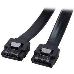 Astrotek SATA3.0 Data Cable 30cm 7-Pins Straight to 7-Pins Straight with Latch Black Nylon Jacket 26AWG