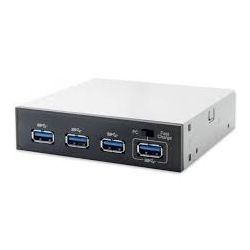 Astrotek USB 3.0 4-Port 5.25 inch Front Panel 80cm Cable Black Colour