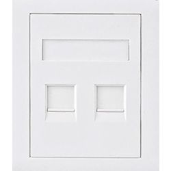 Astrotek Cat5e RJ45 Wall Face Plate 86x86mm 2-Port Socket Kit