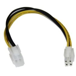 StarTech 8 inch ATX12V 4-Pin P4 CPU Power Extension Cable - M/F