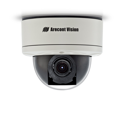 3 MP MegaDome 2, 2048x1536, 21 fps, WDR, Day/Night, 3-9mm Remote Focus, Remote Zoom P-Iris Lens, 12VDC/24VAC/PoE, PoE Powered Fan