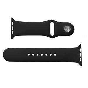 Apple Watch Band 42mm in Leather Black