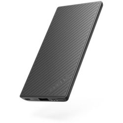 Anker PowerCore Slim 5, 000mAh Portable USB Power Bank - Black