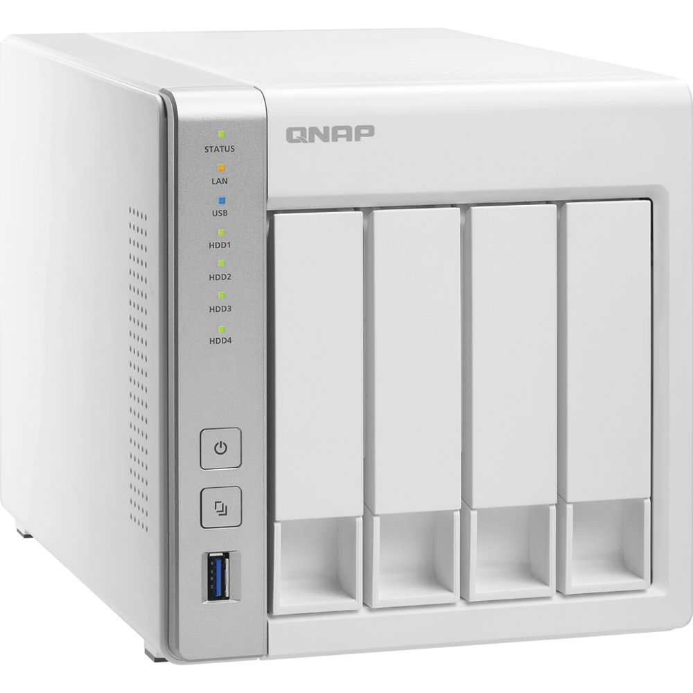 QNAP TS-431P - NAS server - 4 bays - SATA 6Gb/s - RAID 0, 1, 5, 6, 10, JBOD, 5 hot spare, 6 hot spare, 10 hot spare - RAM 1 GB - Gigabit Ethernet