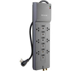 12-Outlet Surge Protector with Phone/Coax Protection with 8 ft. Cord