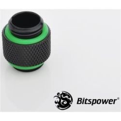 Bitspower G1/4 Dual G1/4 Fitting - Black