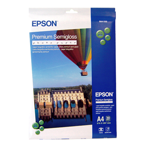 Epson C13S041332 S041332 Premium Semigloss A4 Photo Paper 251gsm - 20 Sheets