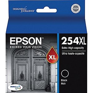 Epson C13T254192 254XL Extra High Capacity Black Ink Cart for WF3620, WF7620 (Yields up to 2200 pgs)