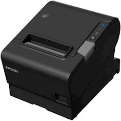 Epson TM-T88VI-241 Thermal Receipt Printer Built-in Ethernet, USB, Serial, with PSU, no data or Power cables, Black Colour