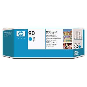 HP C5055A No.90 Cyan Printhead and Cleaner - GENUINE