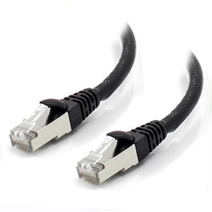 ALOGIC 0.5m Black 10G Shielded CAT6A LSZH Network Cable
