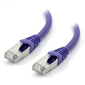 ALOGIC 0.5m Purple 10GbE Shielded CAT6A LSZH Network Cable
