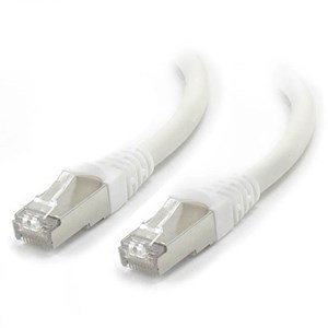 ALOGIC 0.5m White 10GbE Shielded CAT6A LSZH  Network Cable