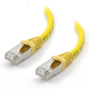 ALOGIC 0.5m Yellow 10G Shielded CAT6A LSZH Network Cable