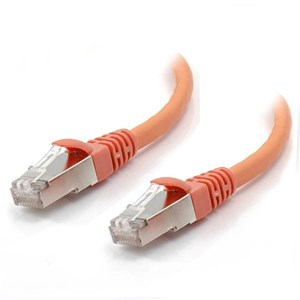 ALOGIC 1m Orange 10GbE Shielded CAT6A LSZH Network Cable