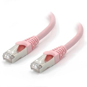 ALOGIC 1m Pink 10GbE Shielded CAT6A LSZH Network Cable