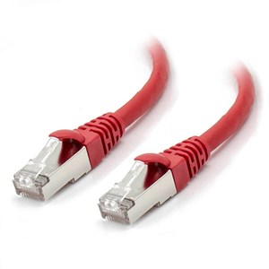 ALOGIC 2m Red 10GbE Shielded CAT6A LSZH  Network Cable