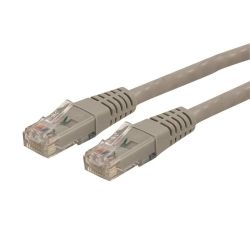 15m Cat 6 Gray Molded Cat6 Patch Cable