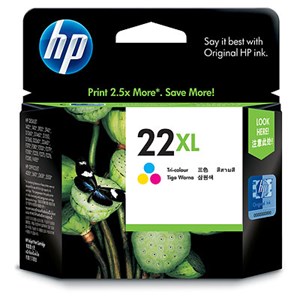 HP 22XL TRI-COLOUR INKJET PRINT CARTRIDGERDIGE MOQ 60 UNITS